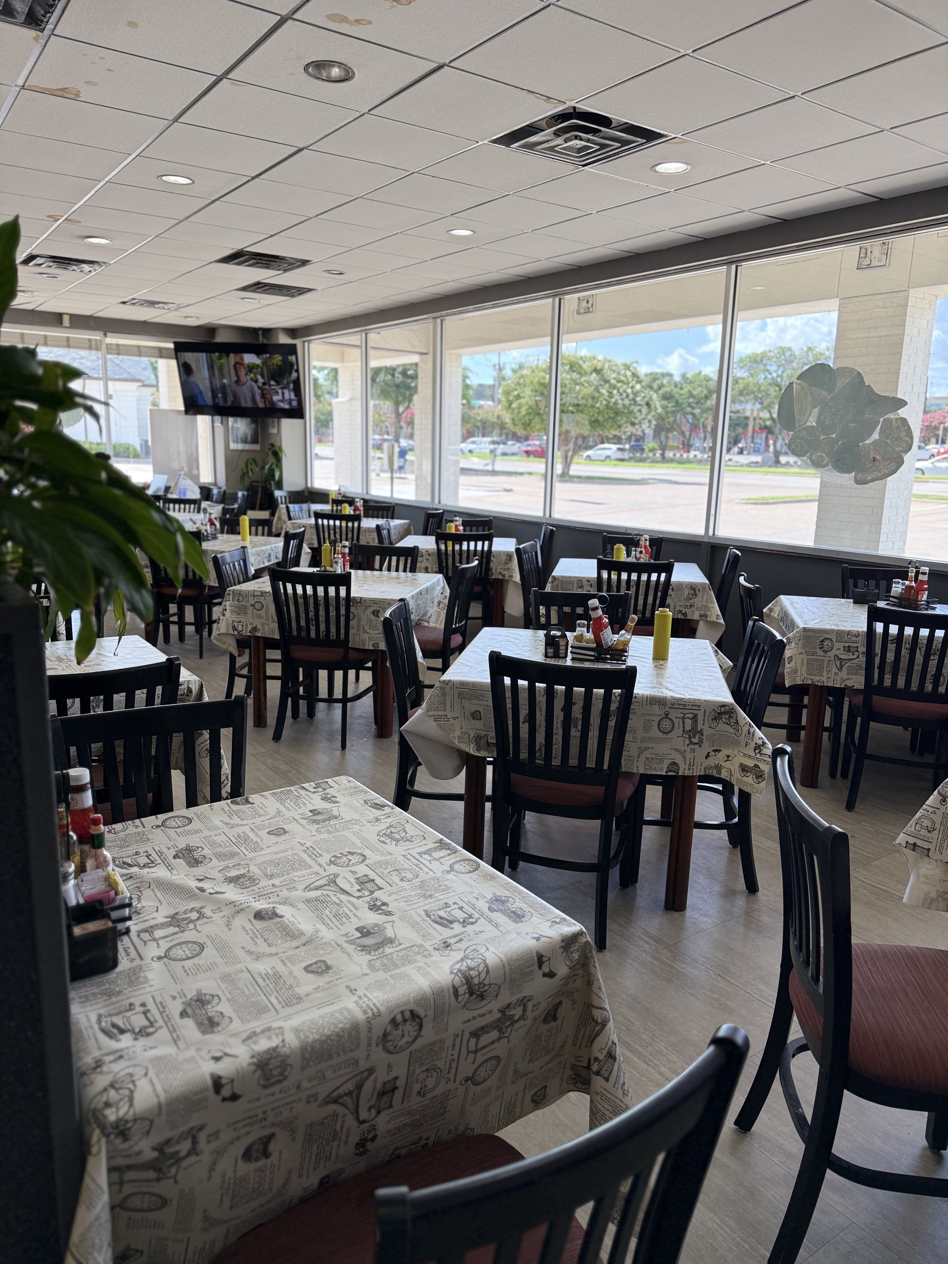 Tables by windows